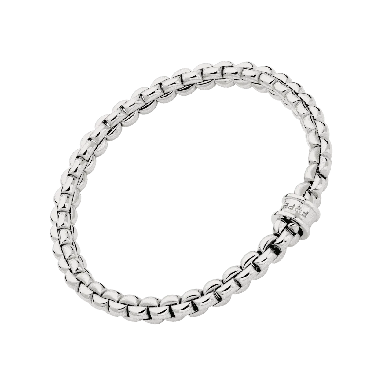 FOPE Eka Flex'it 18ct White Gold Diamond Bracelet