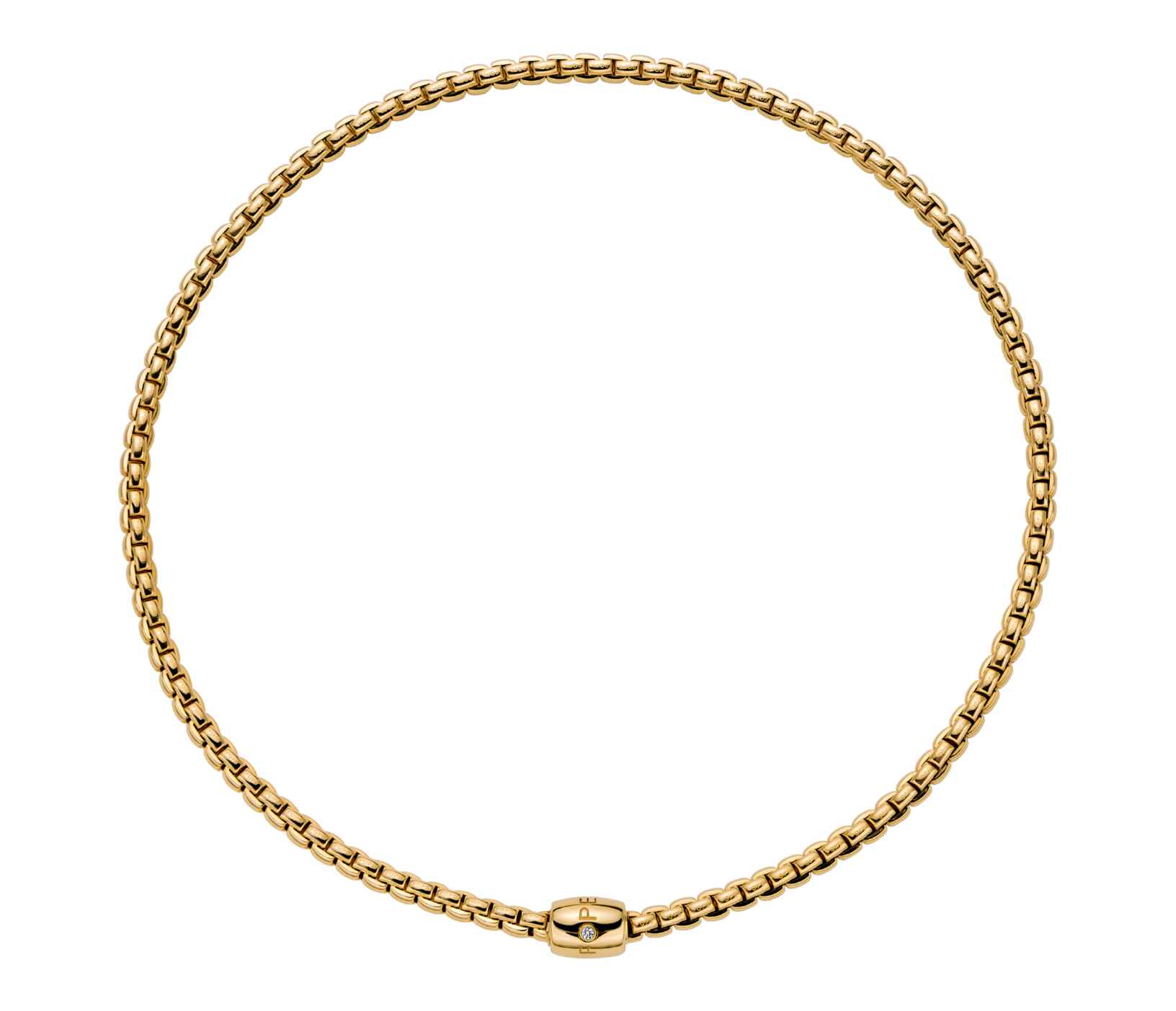 FOPE Eka Flex'it 18ct Yellow Gold Diamond Necklace