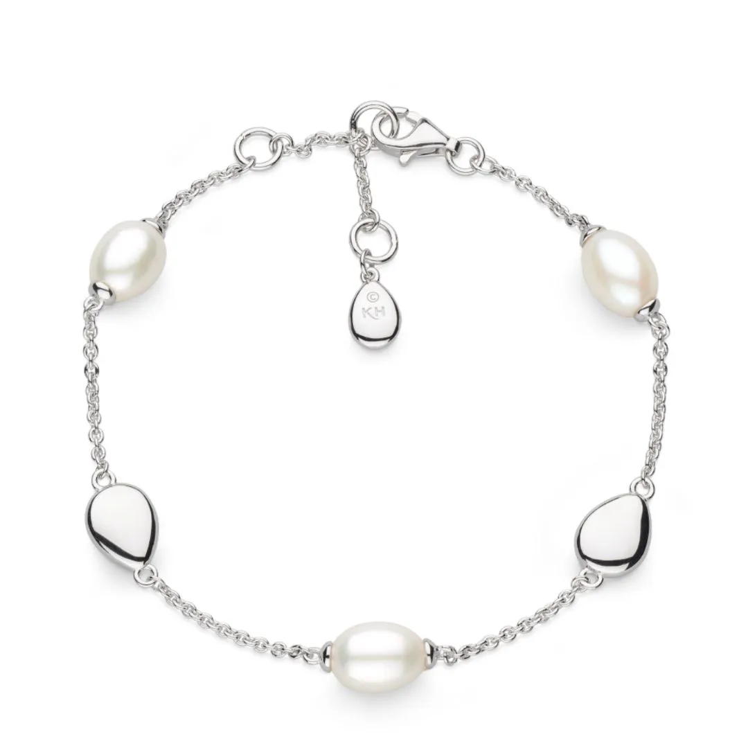 Kit Heath Coast Pebble Pearl Station Bracelet