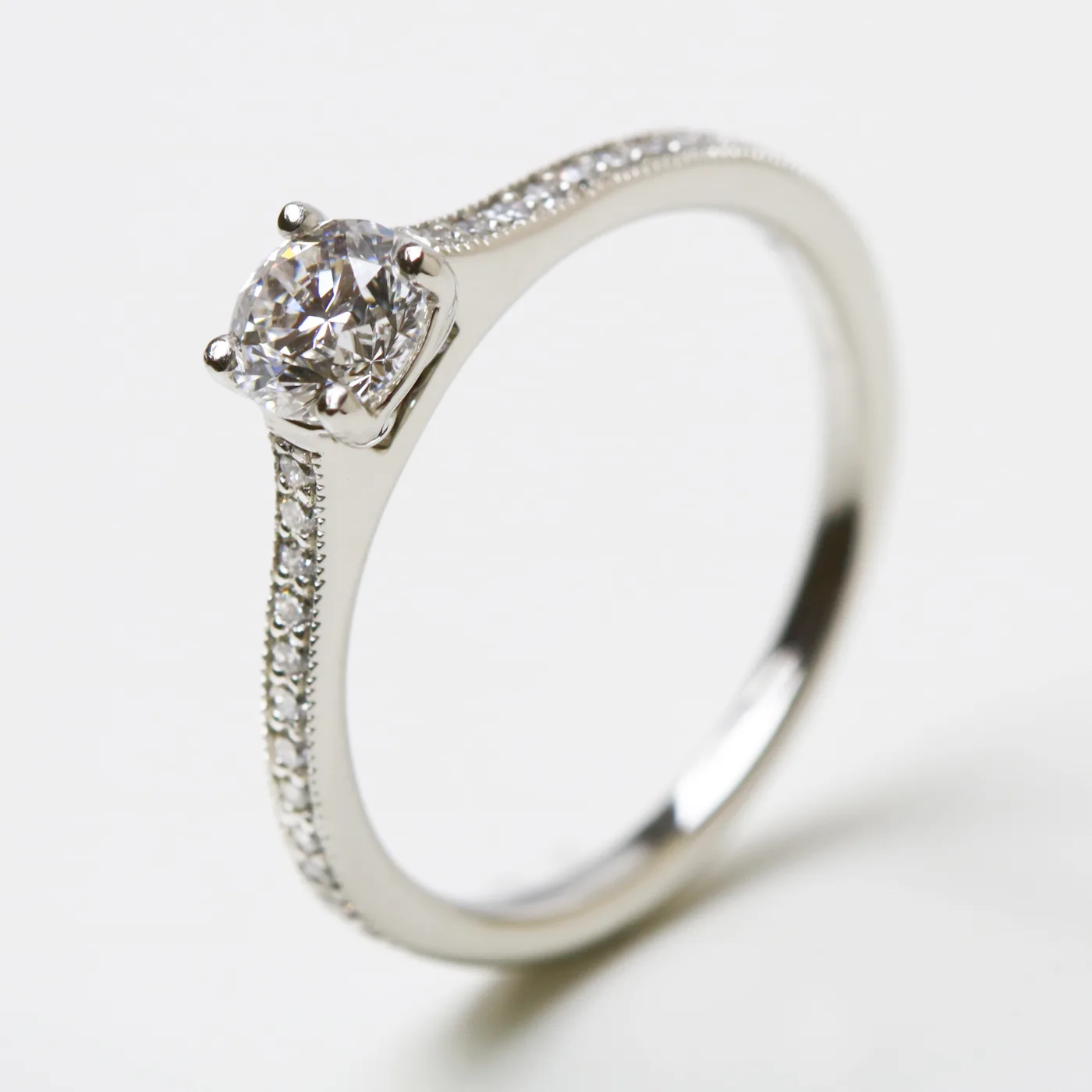 Platinum 0.65ct Round Brilliant Cut Diamond Solitaire Ring