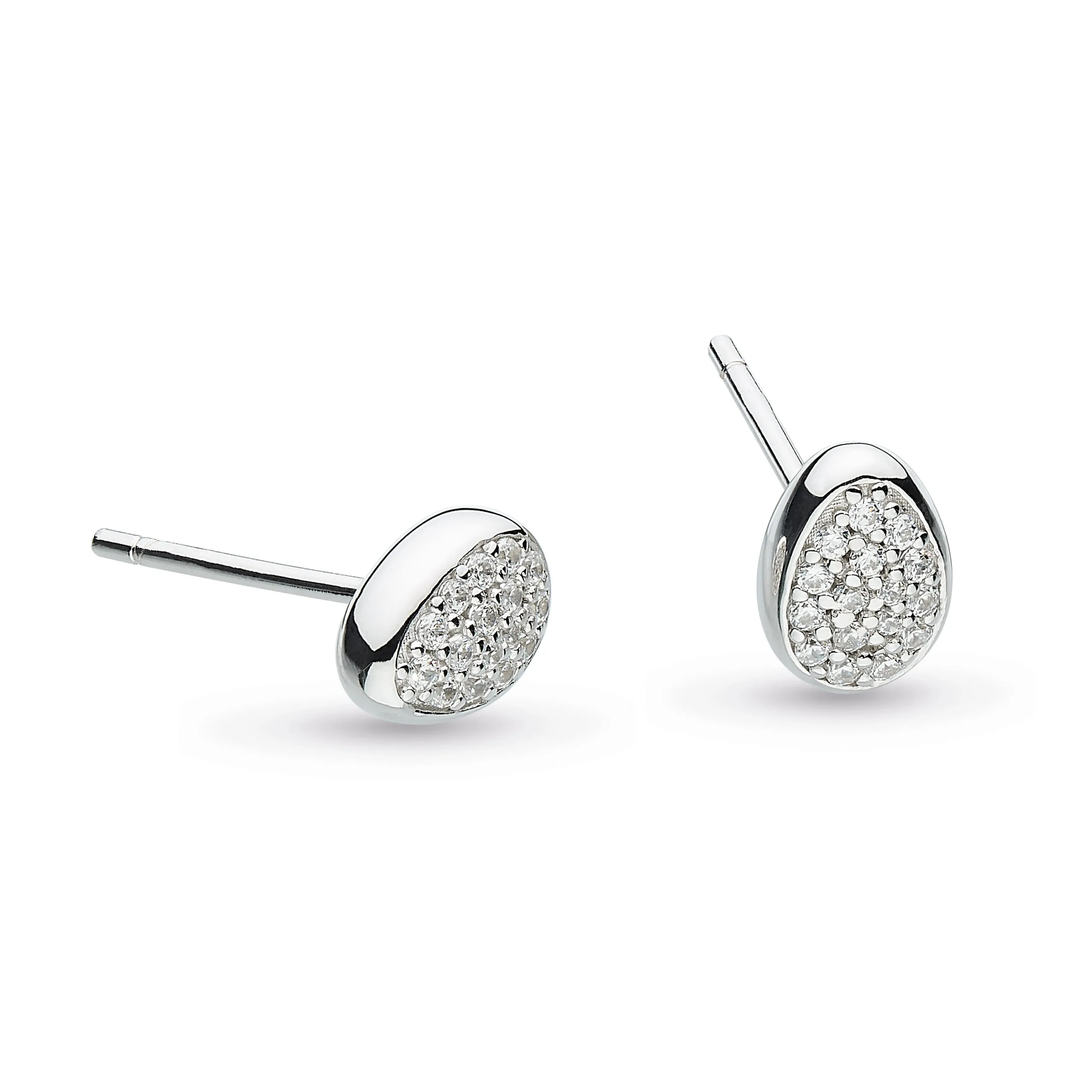 Kit Heath Coast Pebble Glisten Pavé Studs