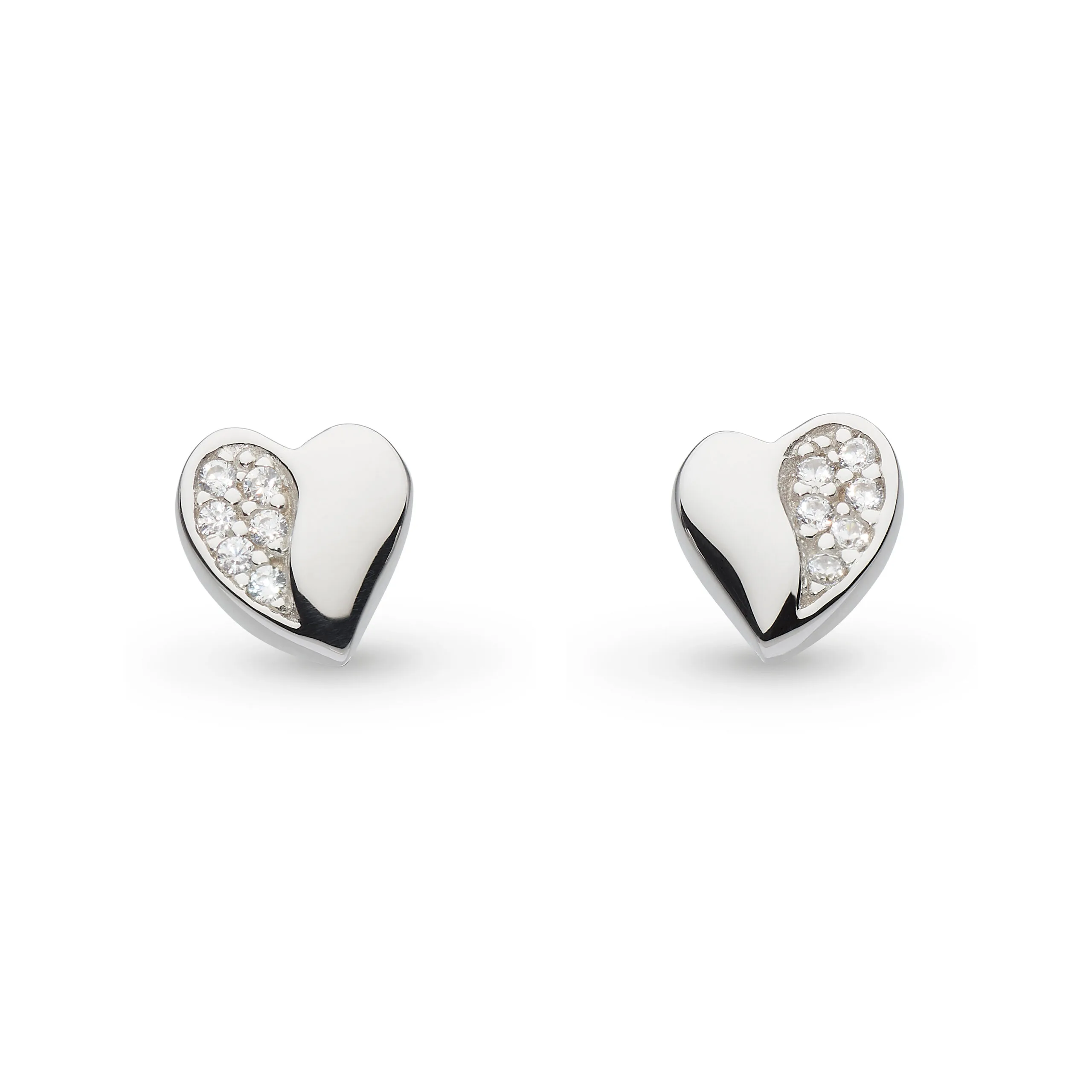 Kit Heath Minature Sparkle Heart Studs