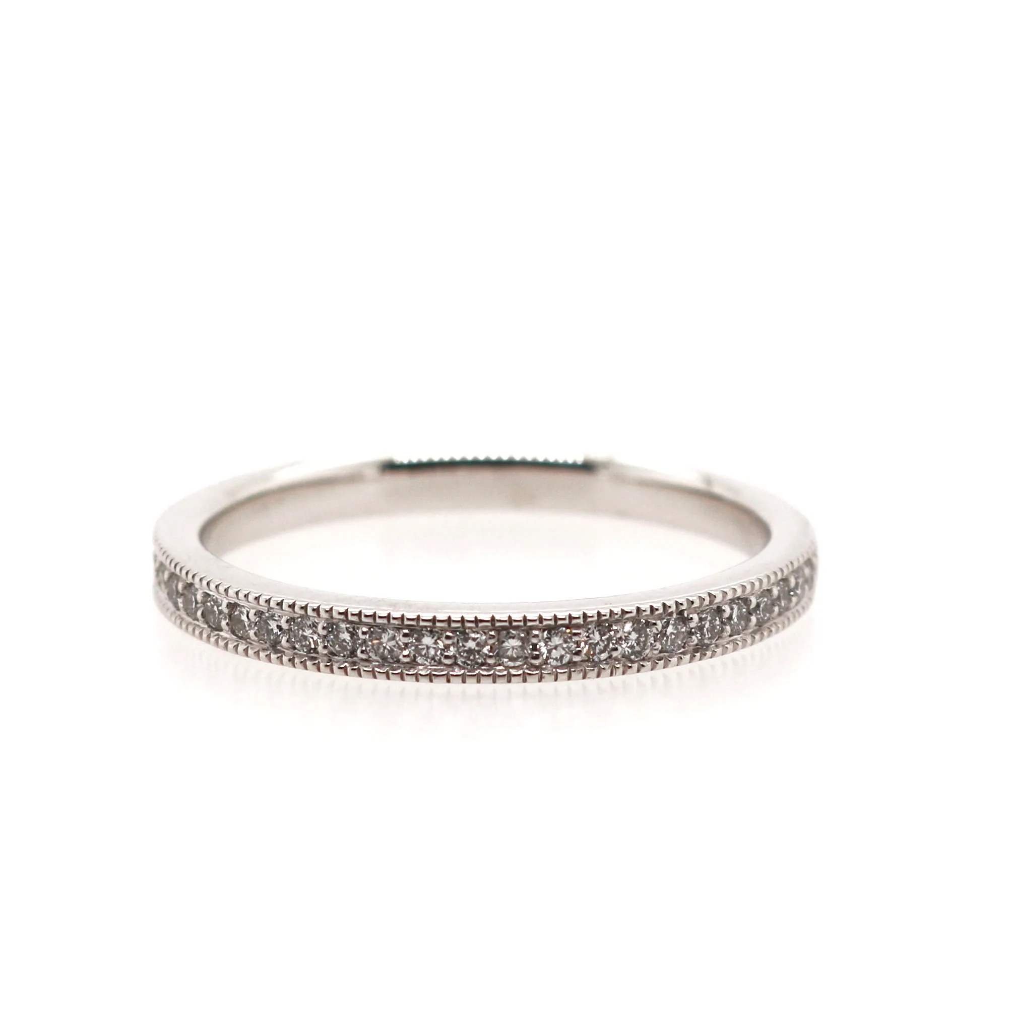 Platinum 0.15ct Laboratory Grown Round Brilliant Cut Diamond Half Eternity Ring - Image 2