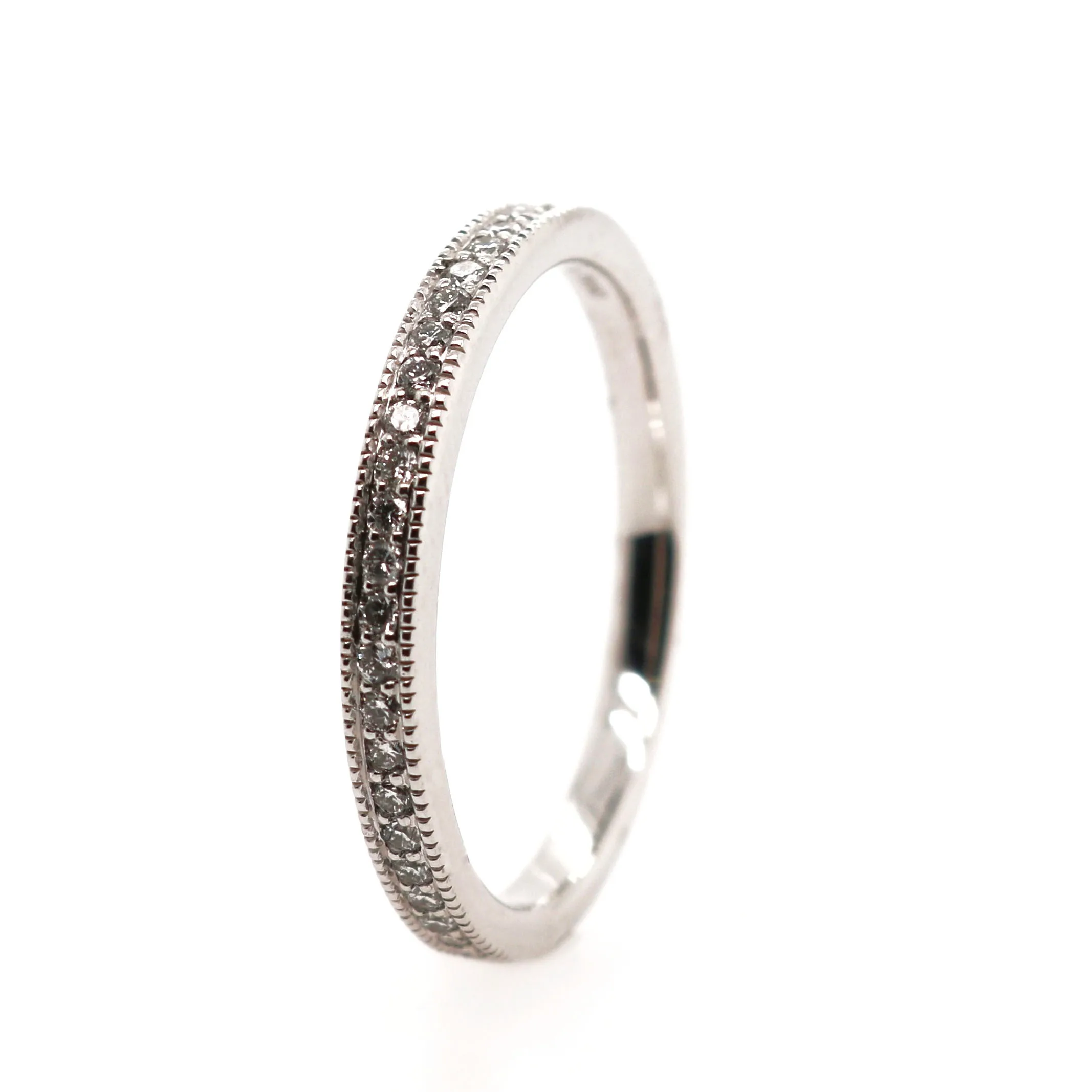 Platinum 0.15ct Laboratory Grown Round Brilliant Cut Diamond Half Eternity Ring