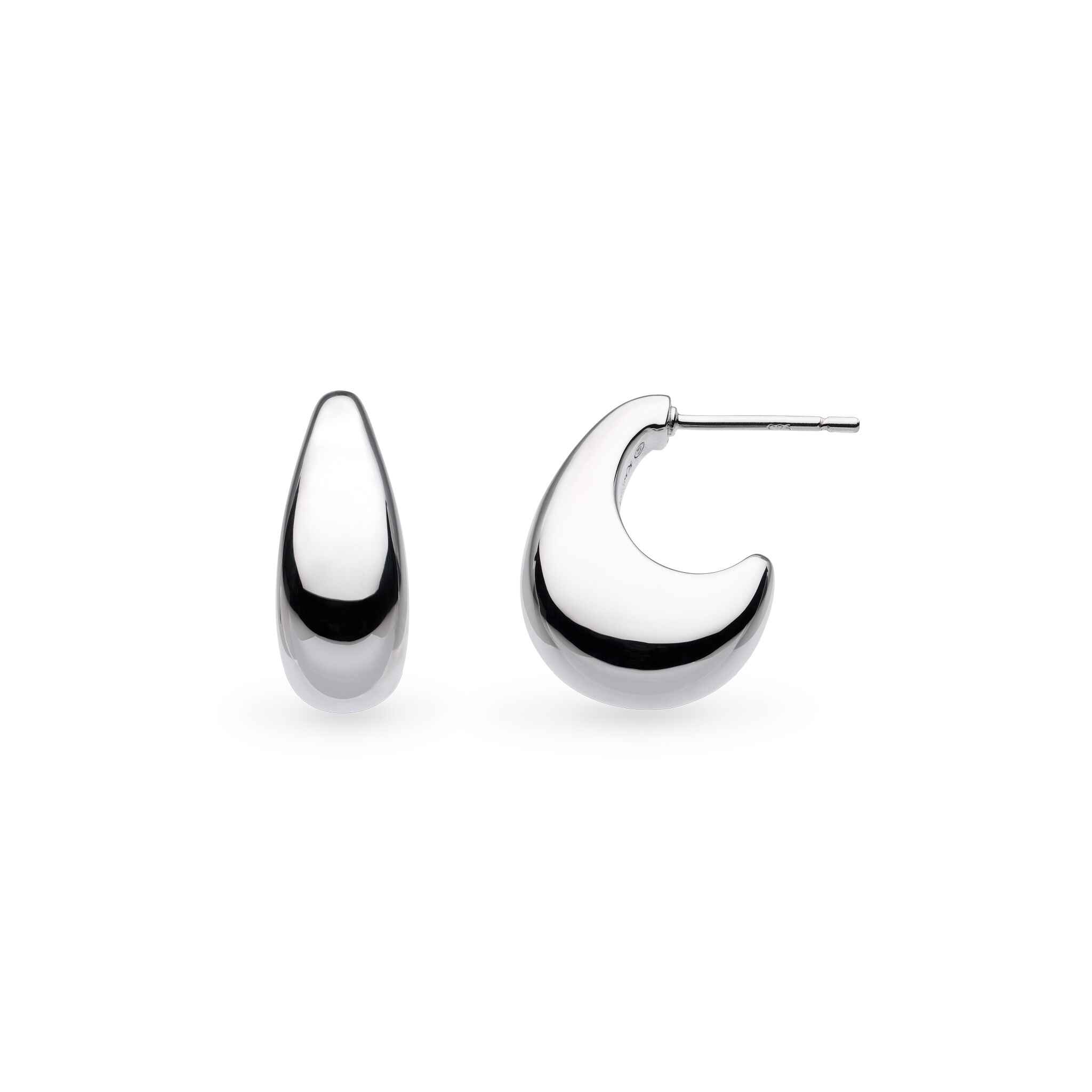 Kit Heath Coast Pebble Smooth Grande Hoop Earrings