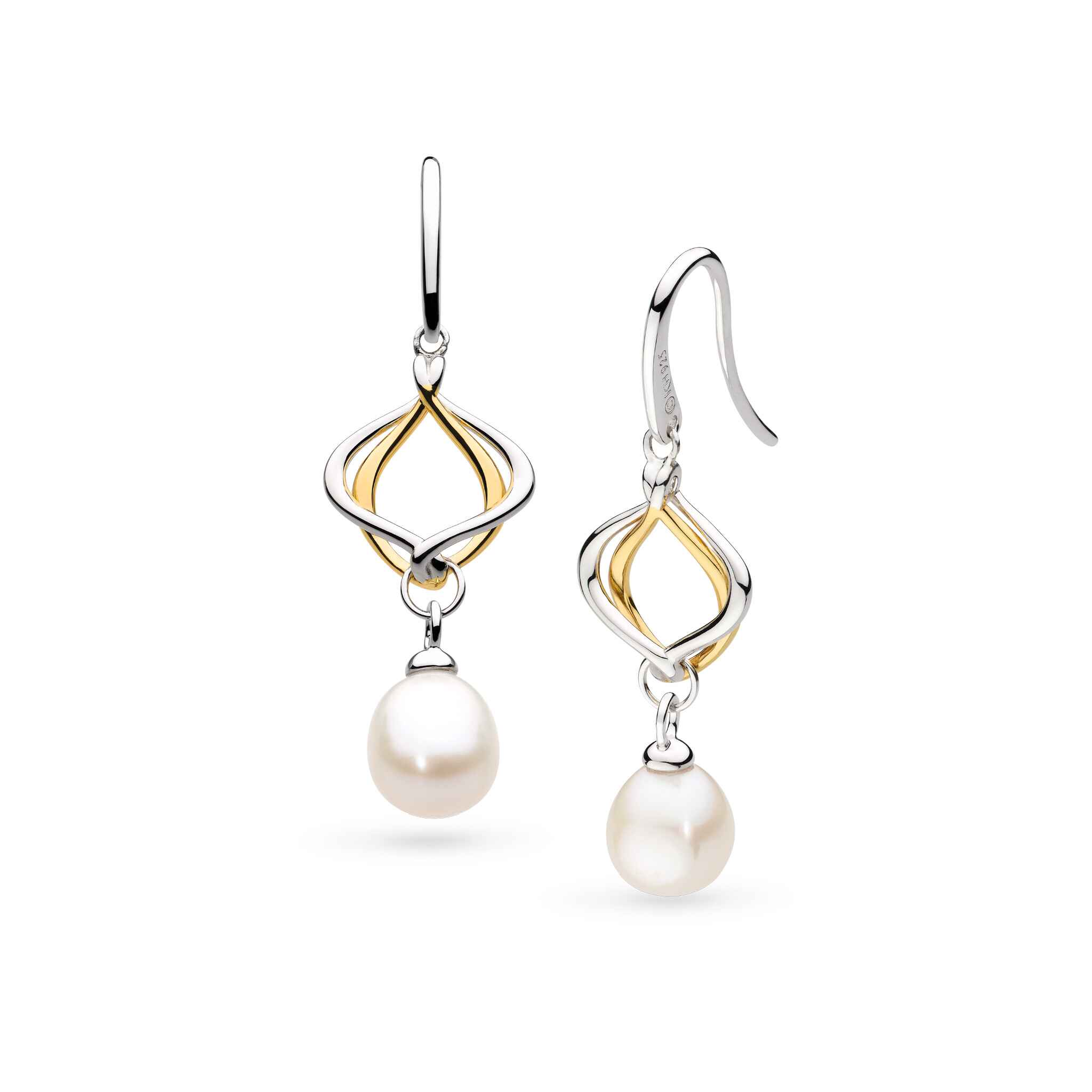 Kit Heath Alicia Golden Freshwater Pearl Drop Earrings