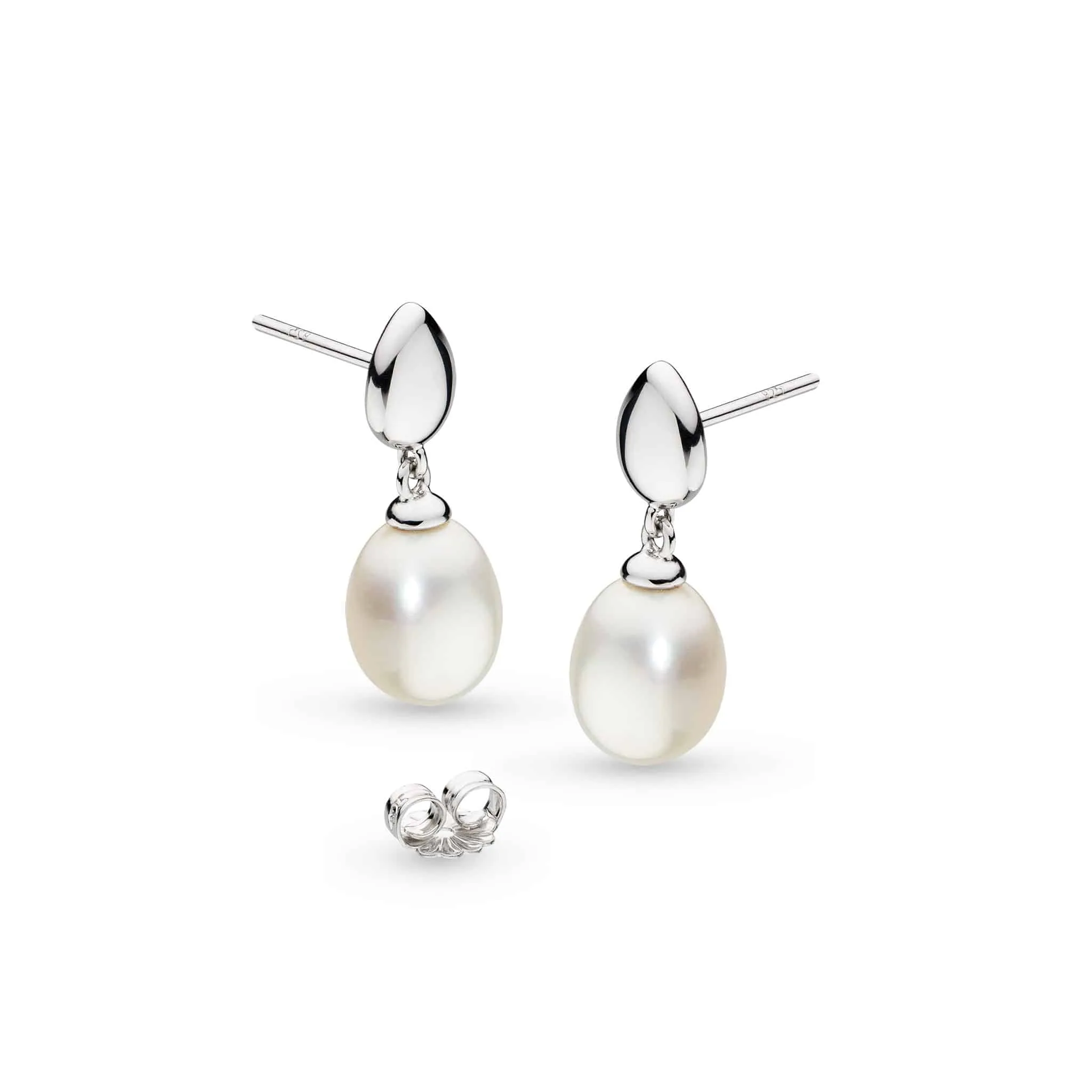 Kit Heath Pebble Pearl Droplet Earrings
