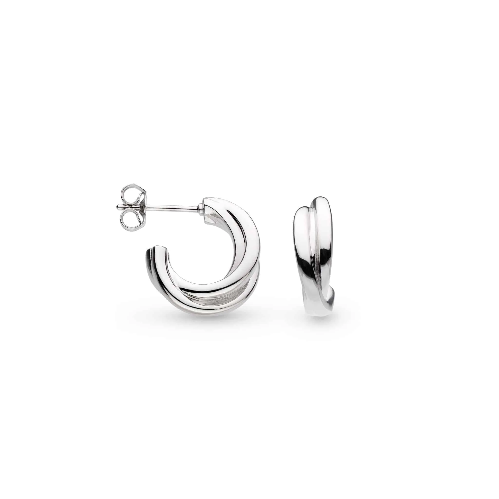 Kit Heath Bevel Trilogy Hoop Earrings