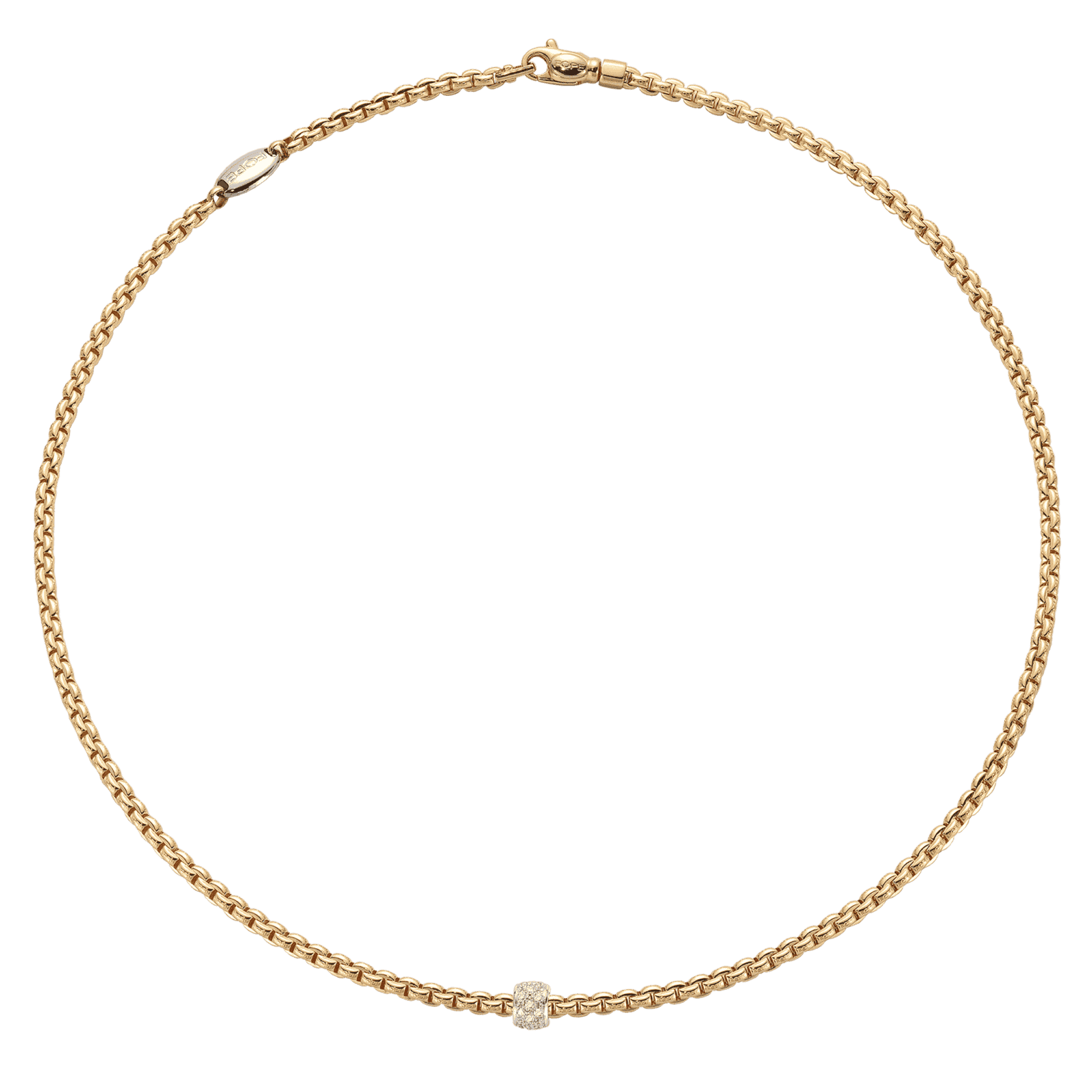FOPE Eka 18ct Yellow Gold Diamond Necklace