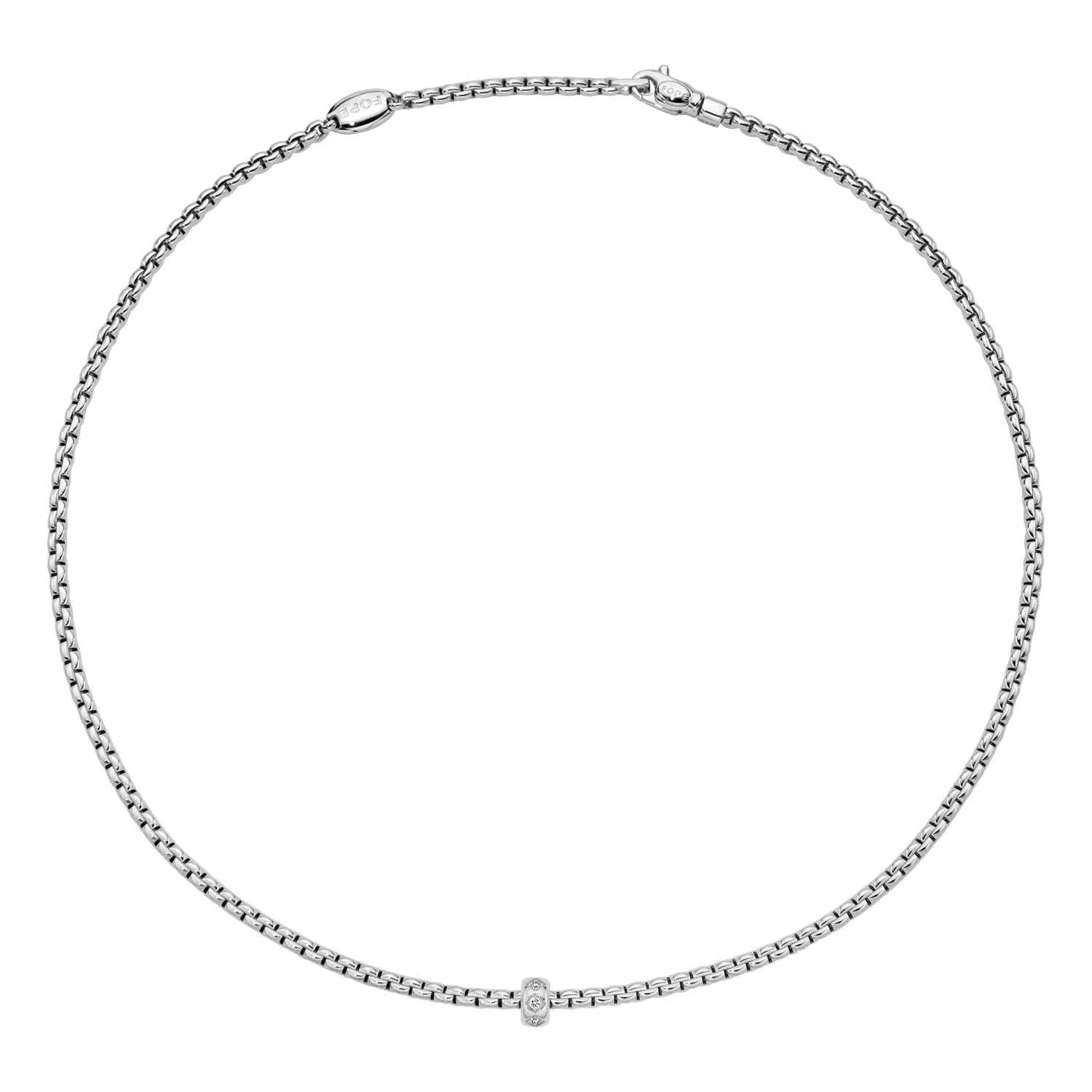 FOPE Eka Flex'it 18ct White Gold Diamond Necklace
