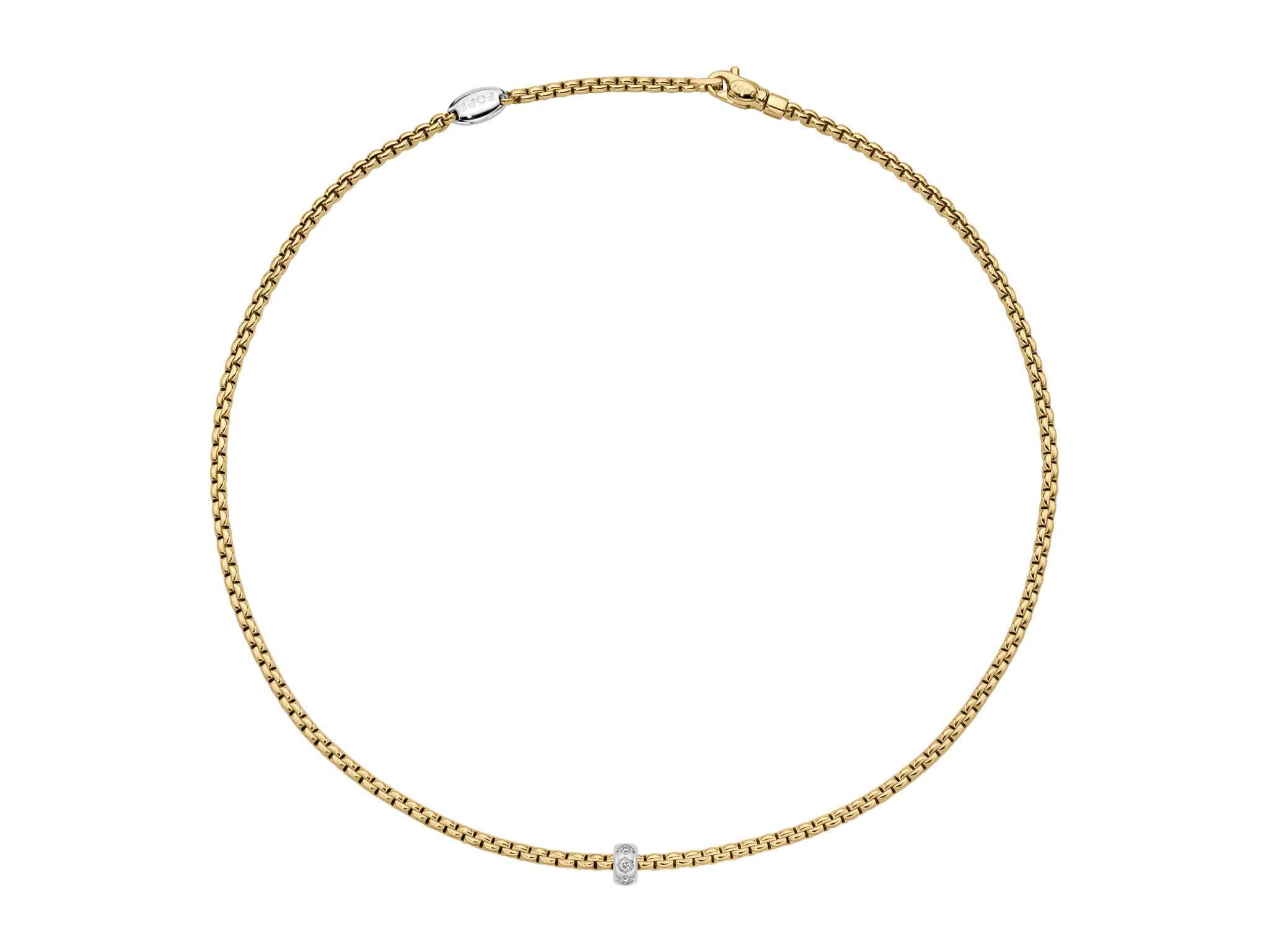 FOPE Eka 18ct Yellow Gold Diamond Necklace