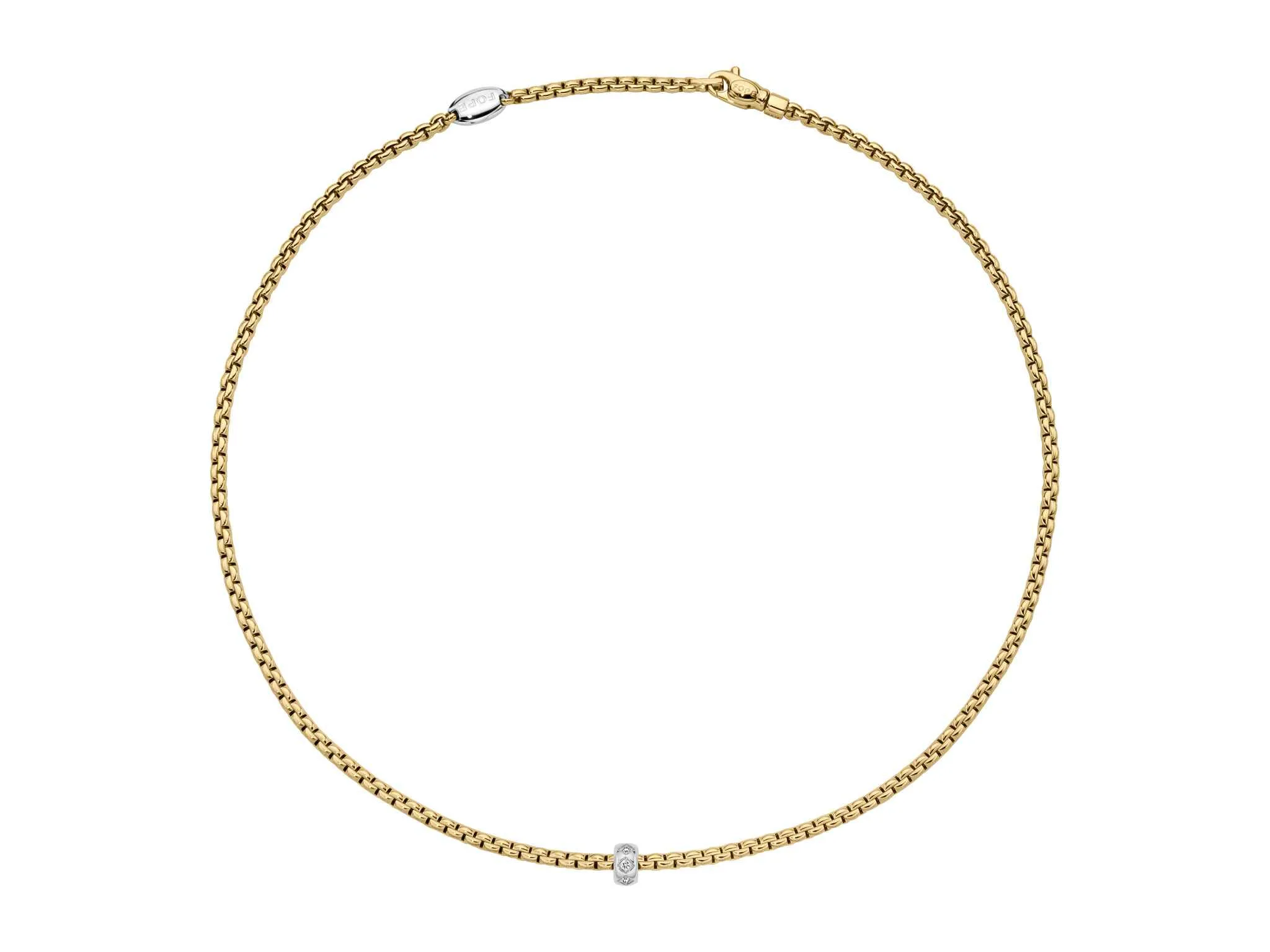 FOPE Eka 18ct Yellow Gold Diamond Necklace