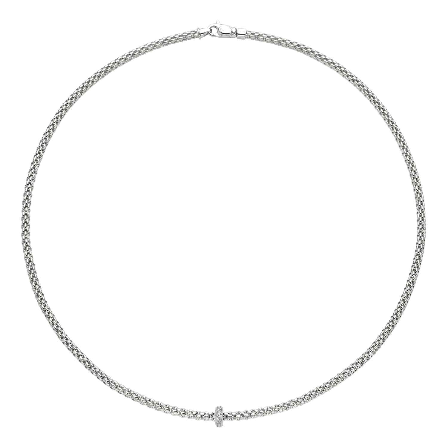 FOPE Prima Flex'it 18ct White Gold Diamond Necklace