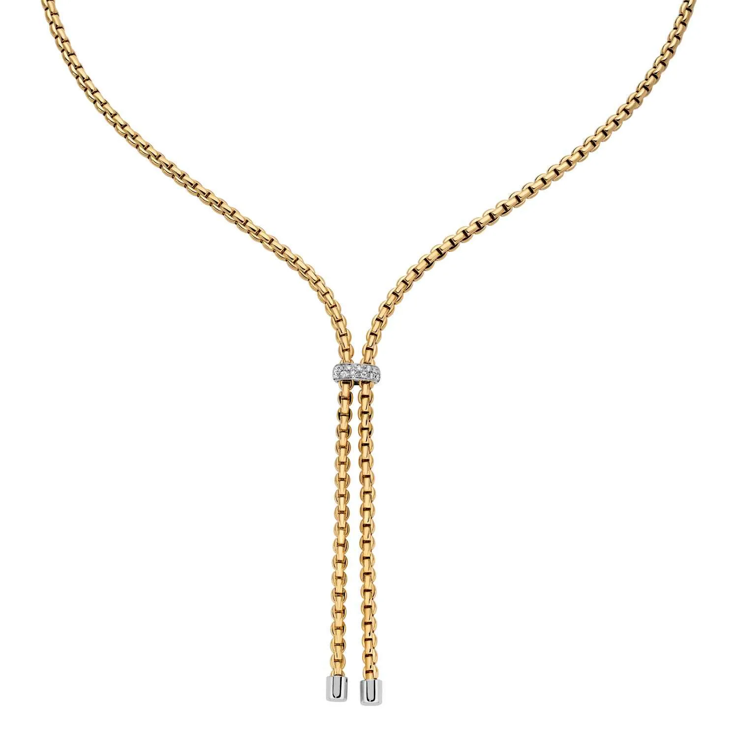 FOPE Eka Flex'it 18ct Yellow Gold Diamond Necklace