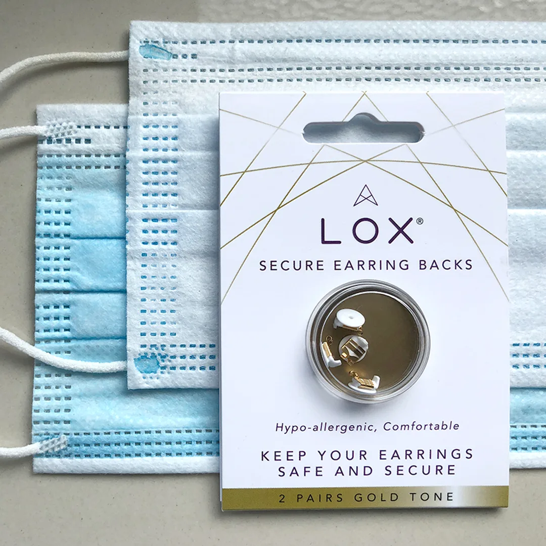 LOX Secure Earring Backs - Yellow