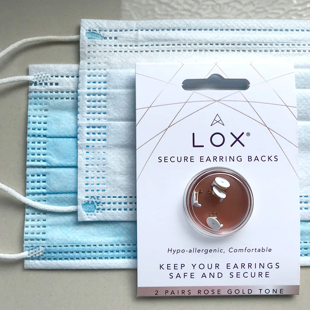 LOX Secure Earring Backs - Rose