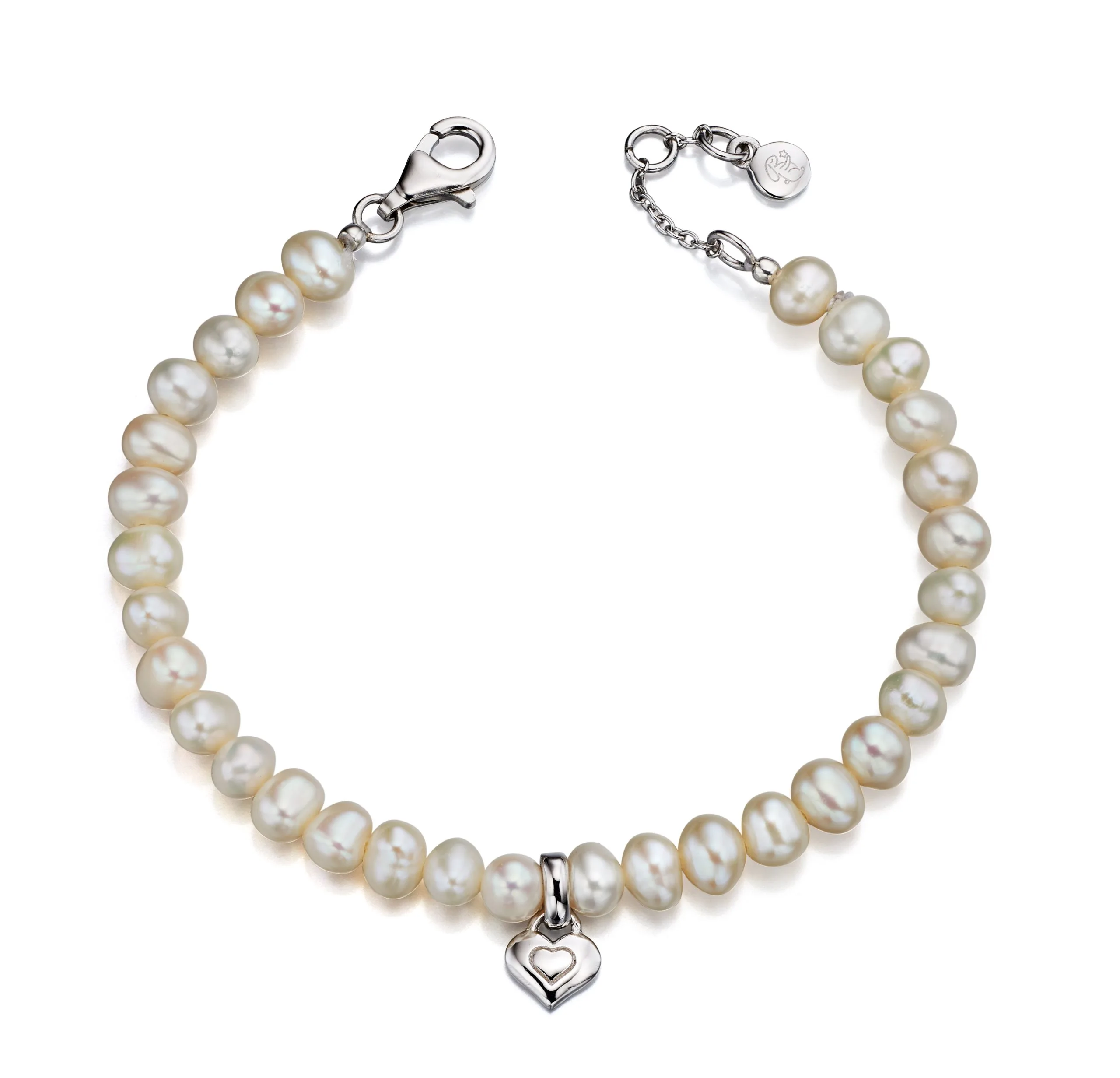 Little Star Marni Silver and Freshwater Pearl Children's Bracelet