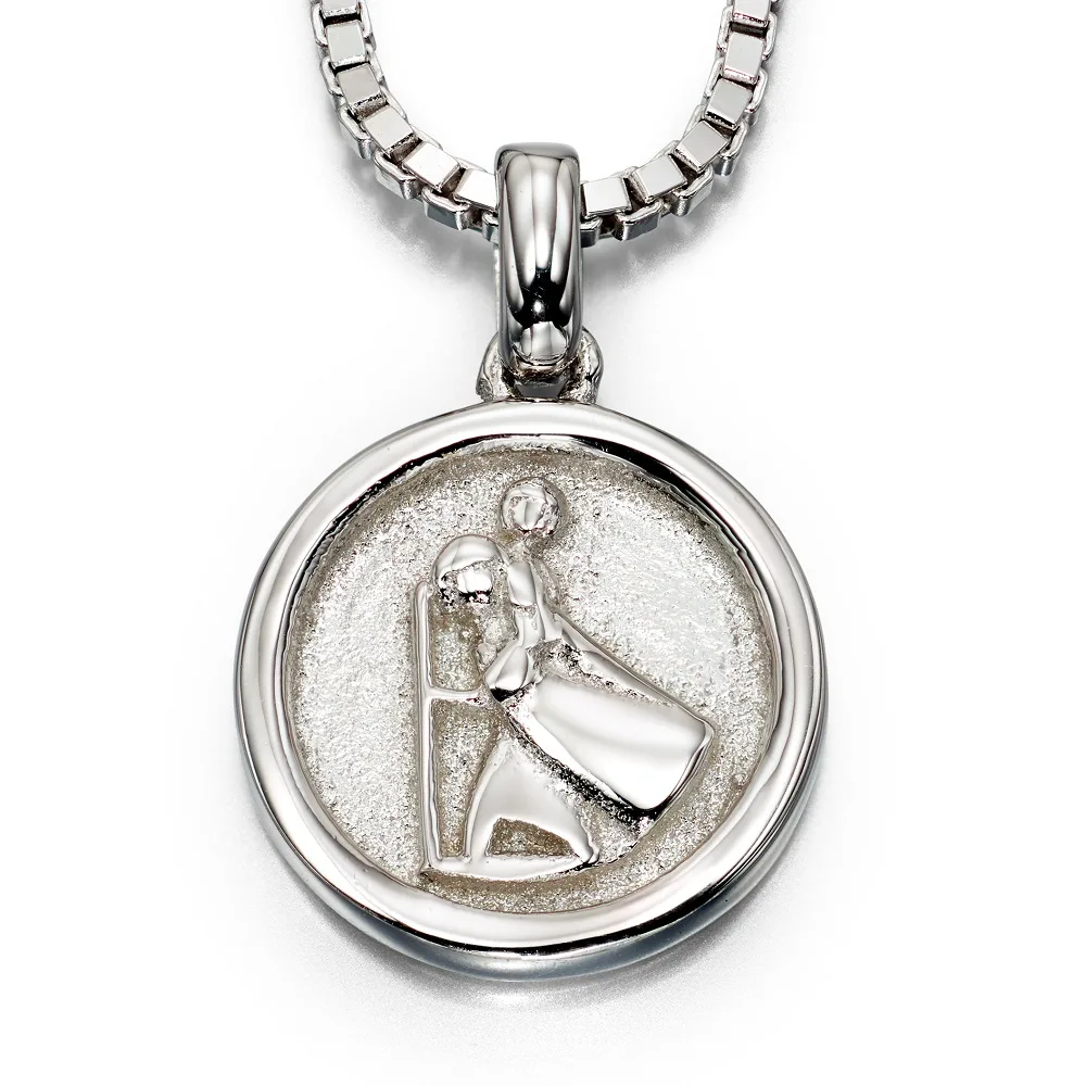 Little Star Miller Silver St. Christopher Children's Necklace