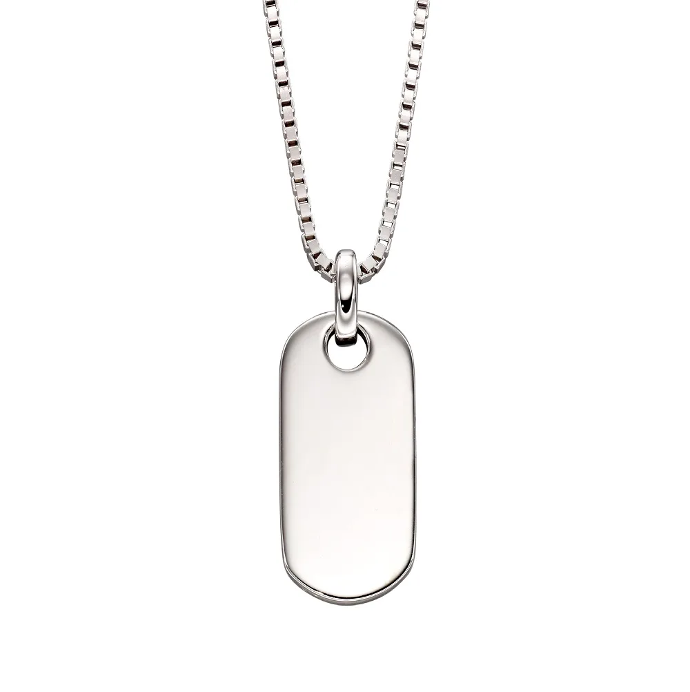 Little Star Oli Silver Tag Children's Necklace