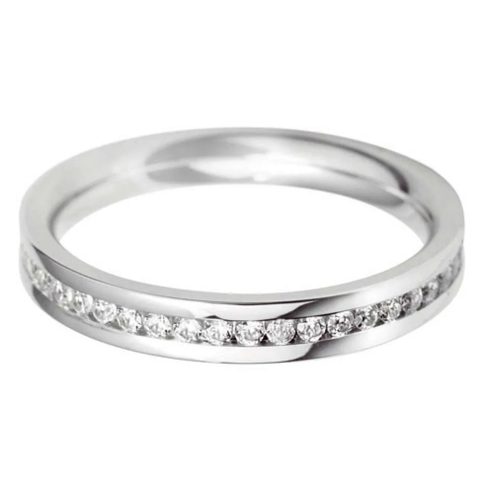 18ct White Gold 0.38ct Round Brilliant Cut Diamond Full Eternity Ring